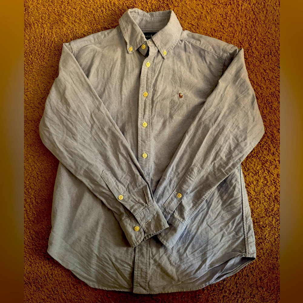 Boys Ralph Lauren Button Up Long Sleeved Shirt